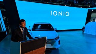 Auto Expo 2018: Hyundai Showcases 2018 Ioniq Electric Sedan
